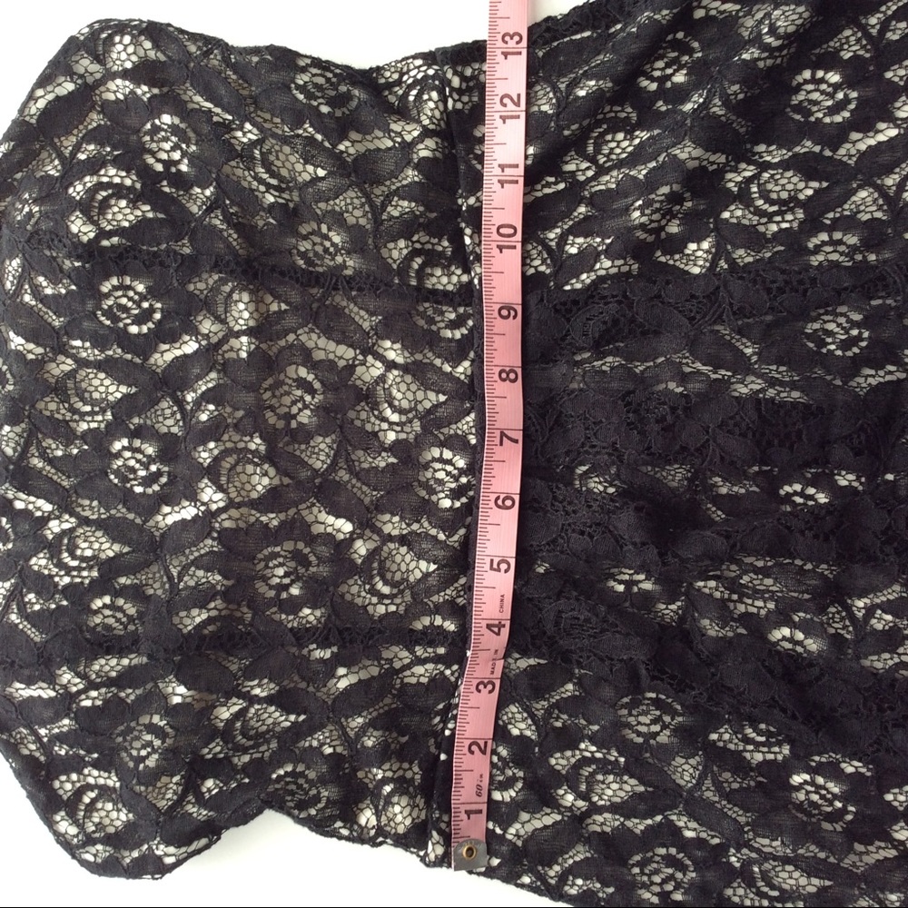Olsenboye strapless black lace dress. Size S. NWT - Picture 7 of 7